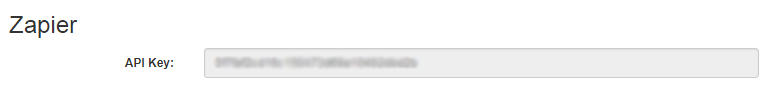 Zapier API Key